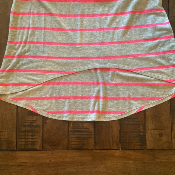 (M) Gray/Pink Jersey Sundress (high/low hem - short in front and longer in back) - Picture 2 of 3